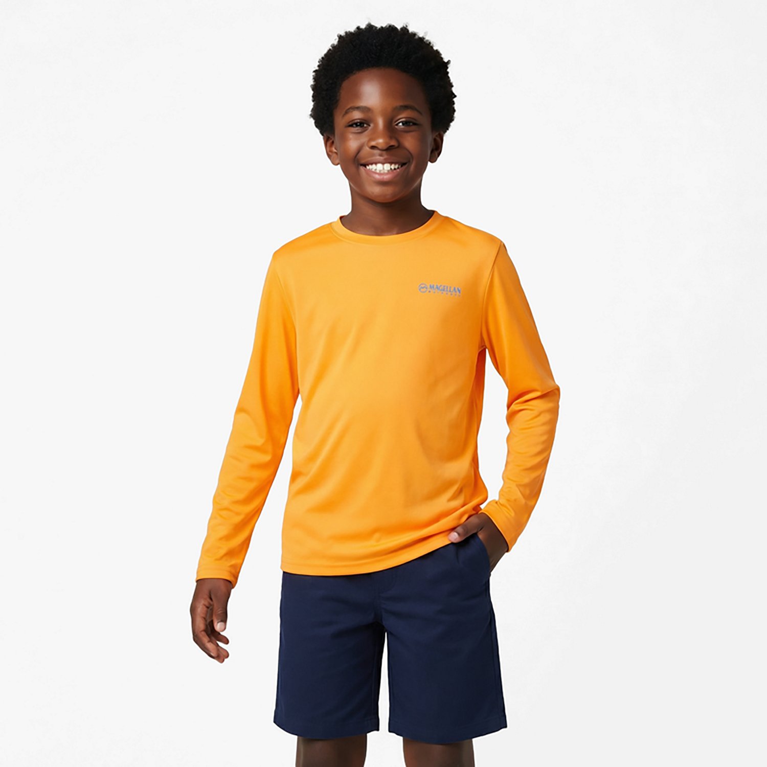 Magellan Outdoors Boys’ Casting Crew Fish Back Long Sleeve T-shirt - view number 2