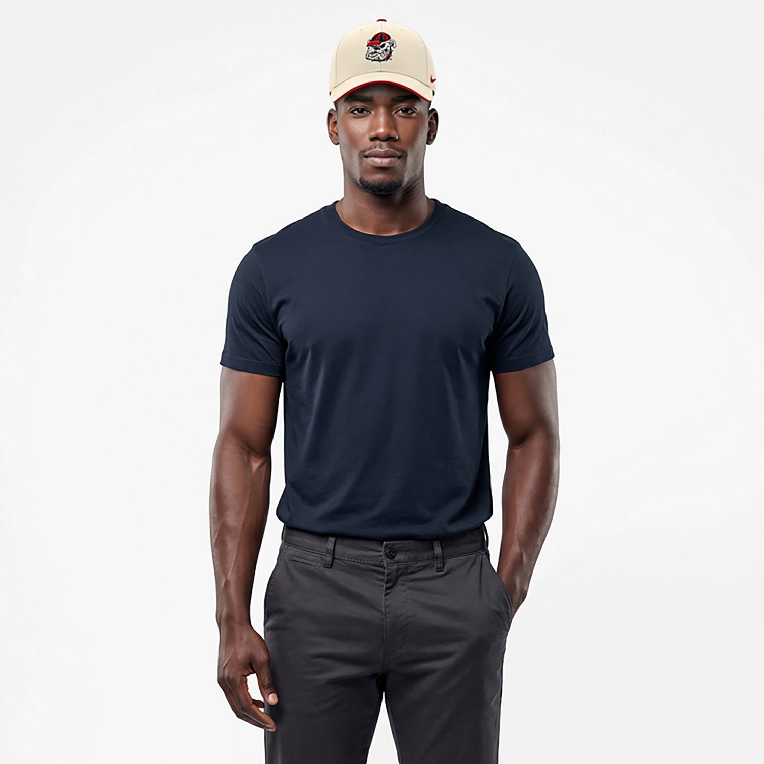 Nike Men's Georgia Dri-FIT Rise Legacy Vault Logo Structured Adjustable Cap - view number 2