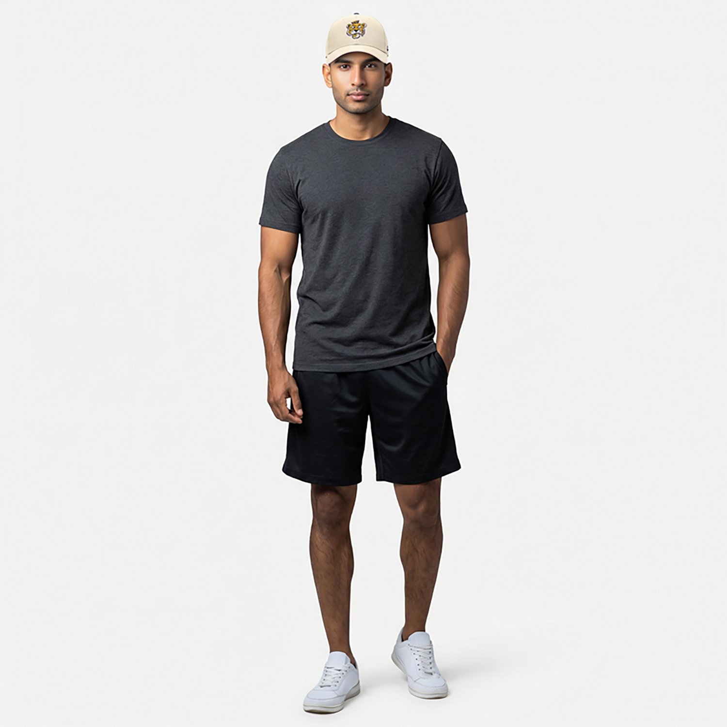 Nike Men's LSU Dri-FIT Rise Legacy Vault Logo Structured Adjustable Cap