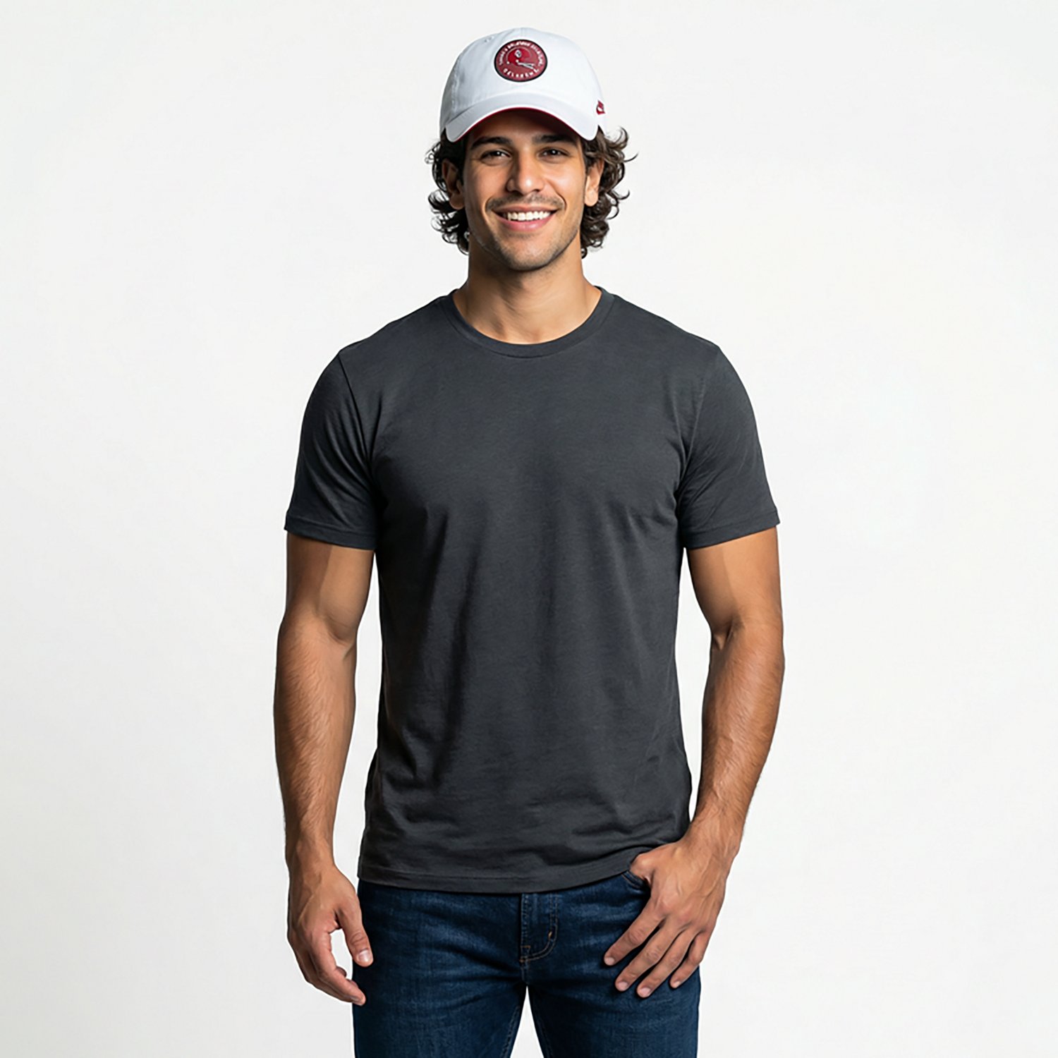 Nike Men's Oklahoma Legacy Football Helmet Logo Unstructured Adjustable Club Cap - view number 2