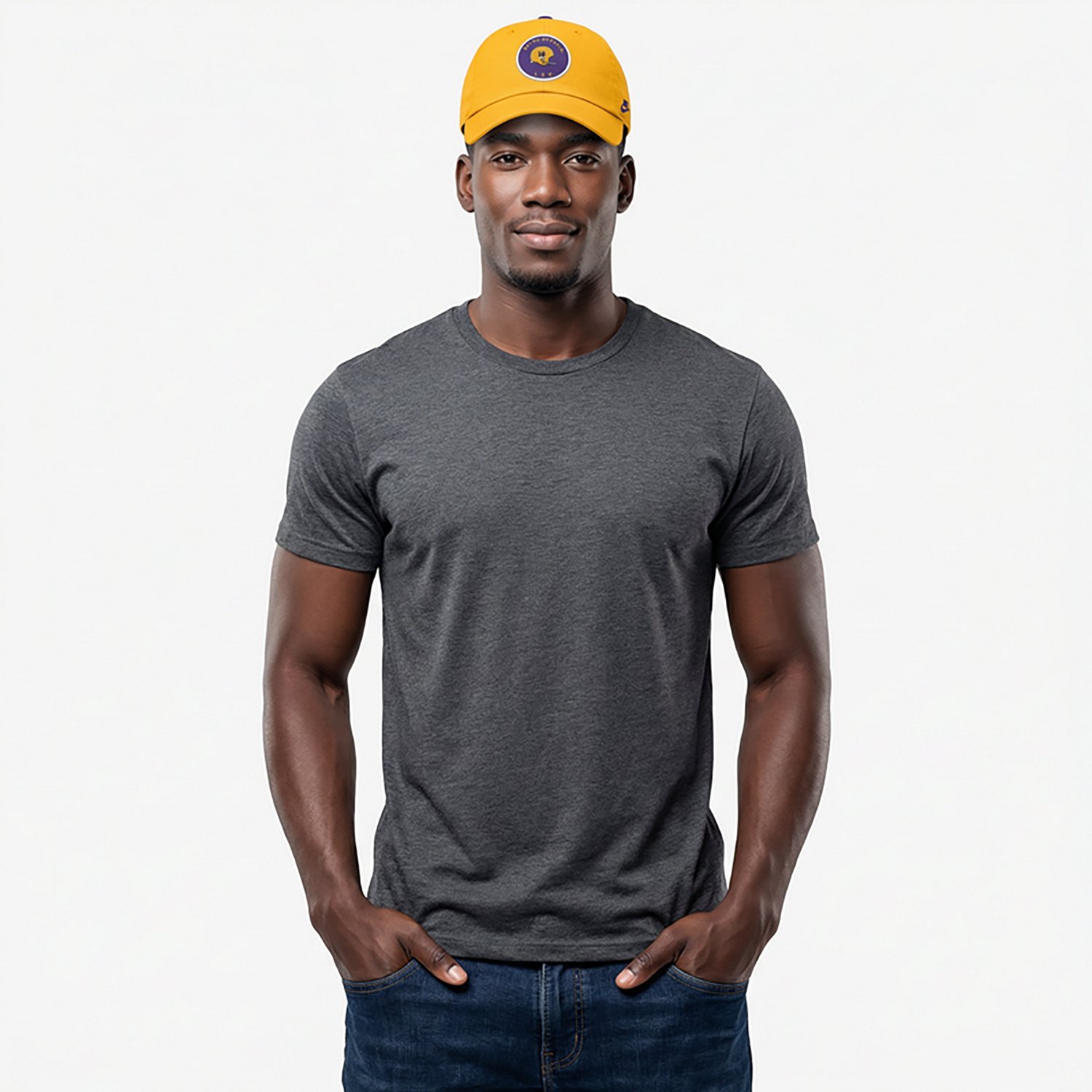 Nike Men's LSU Legacy Football Helmet Logo Unstructured Adjustable Club Cap