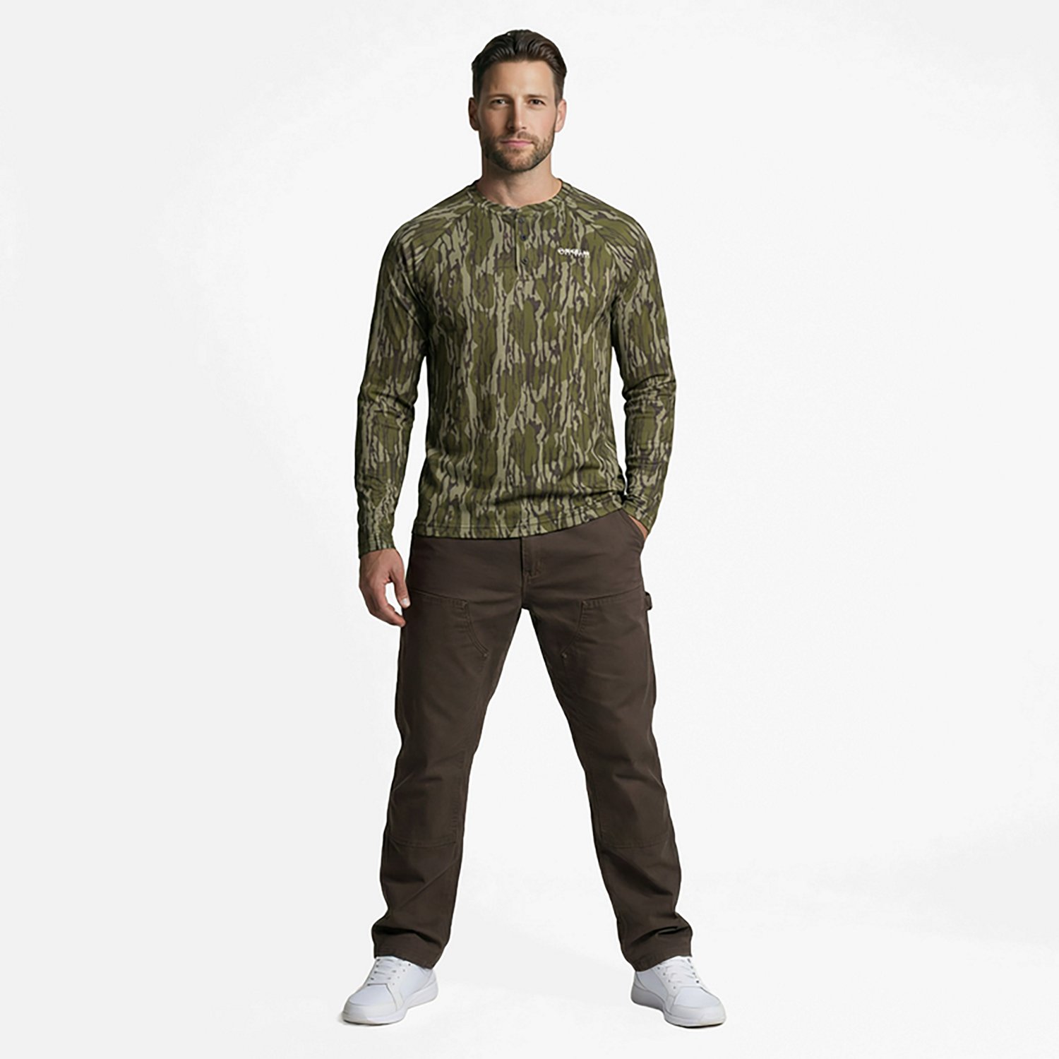 Magellan Outdoors Men's HuntGear Hill Zone Long Sleeve Henley