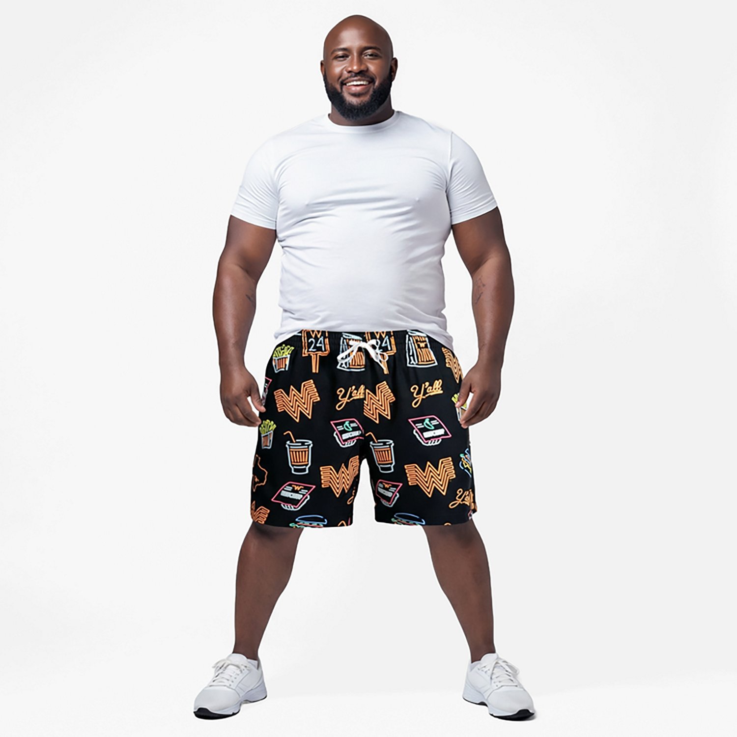 Chubbies Men's Neon Whataburger Classic Lined Swim Trunks 5.5 in