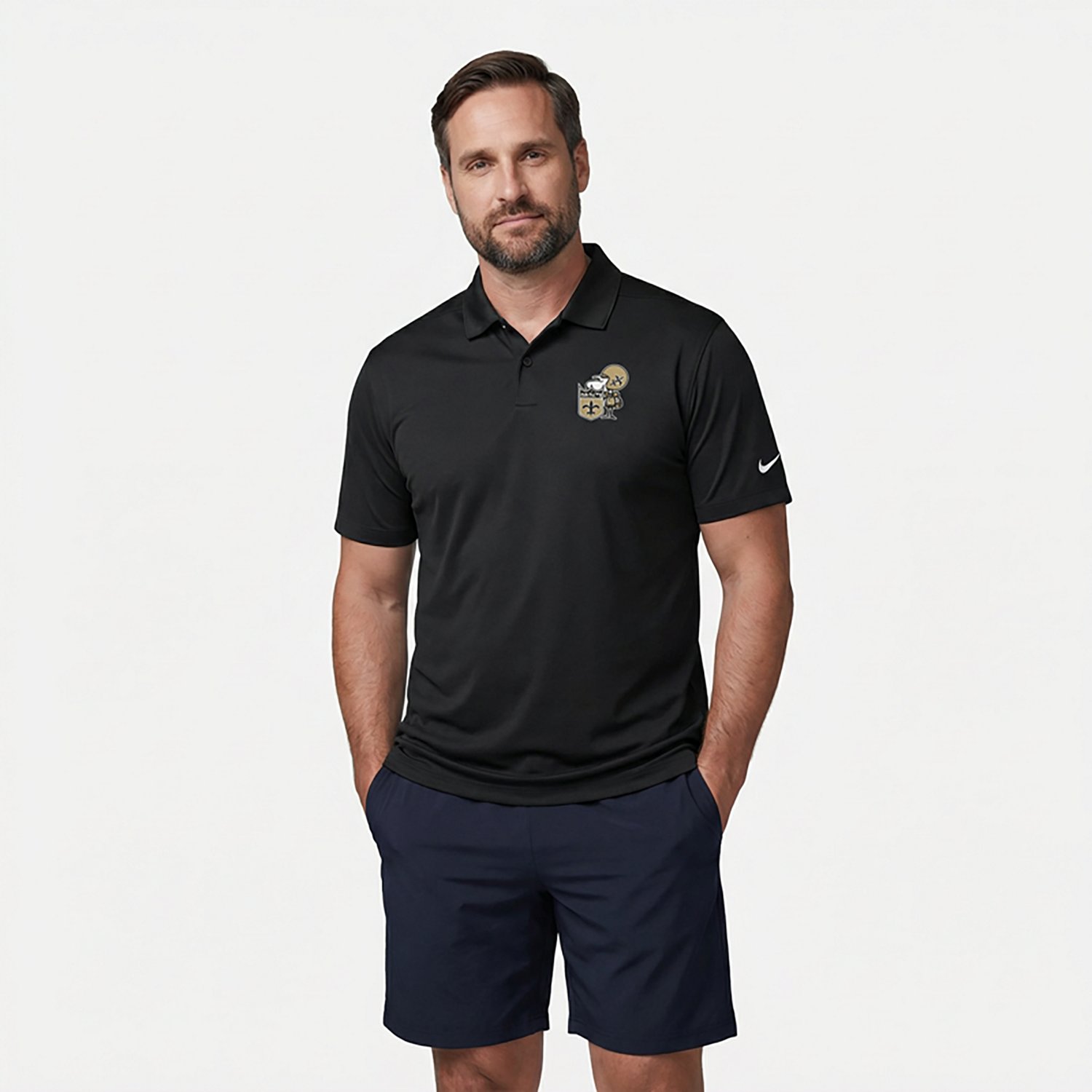 Nike Men's Saints Rewind Victory Polo Shirt - view number 2