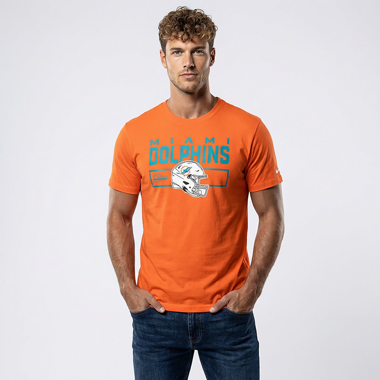 Nike Men's Dolphins Helmet Essential T-shirt - view number 2