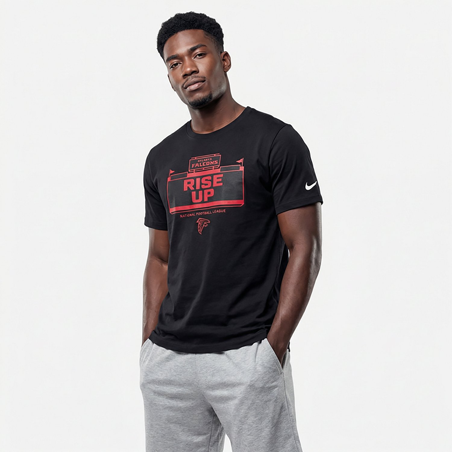 Nike Men's Falcons Local Essential T-shirt - view number 2