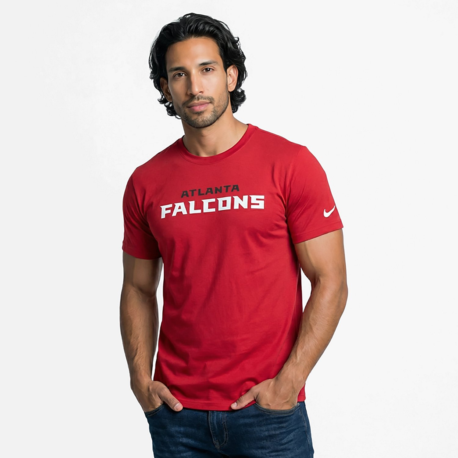 Nike Men's Falcons Wordmark Essential T-shirt - view number 2