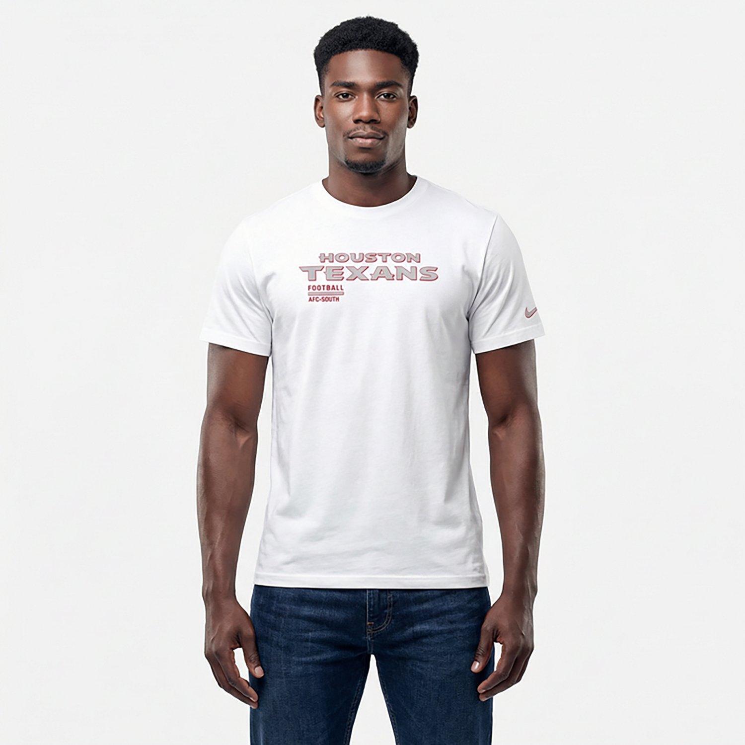 Nike Men's Houston Texans Essential Heavy Max 90 Graphic T-shirt - view number 2