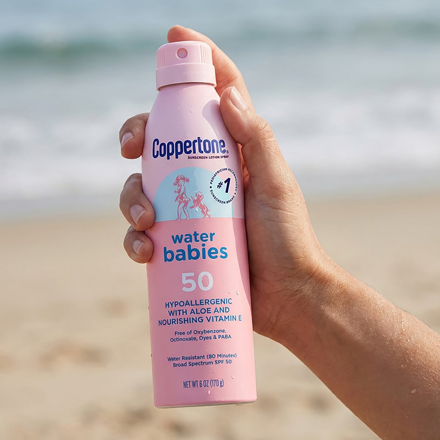 Coppertone Water Babies Quick Cover 6 oz SPF 50 Lotion Spray                                                                     - view number 2