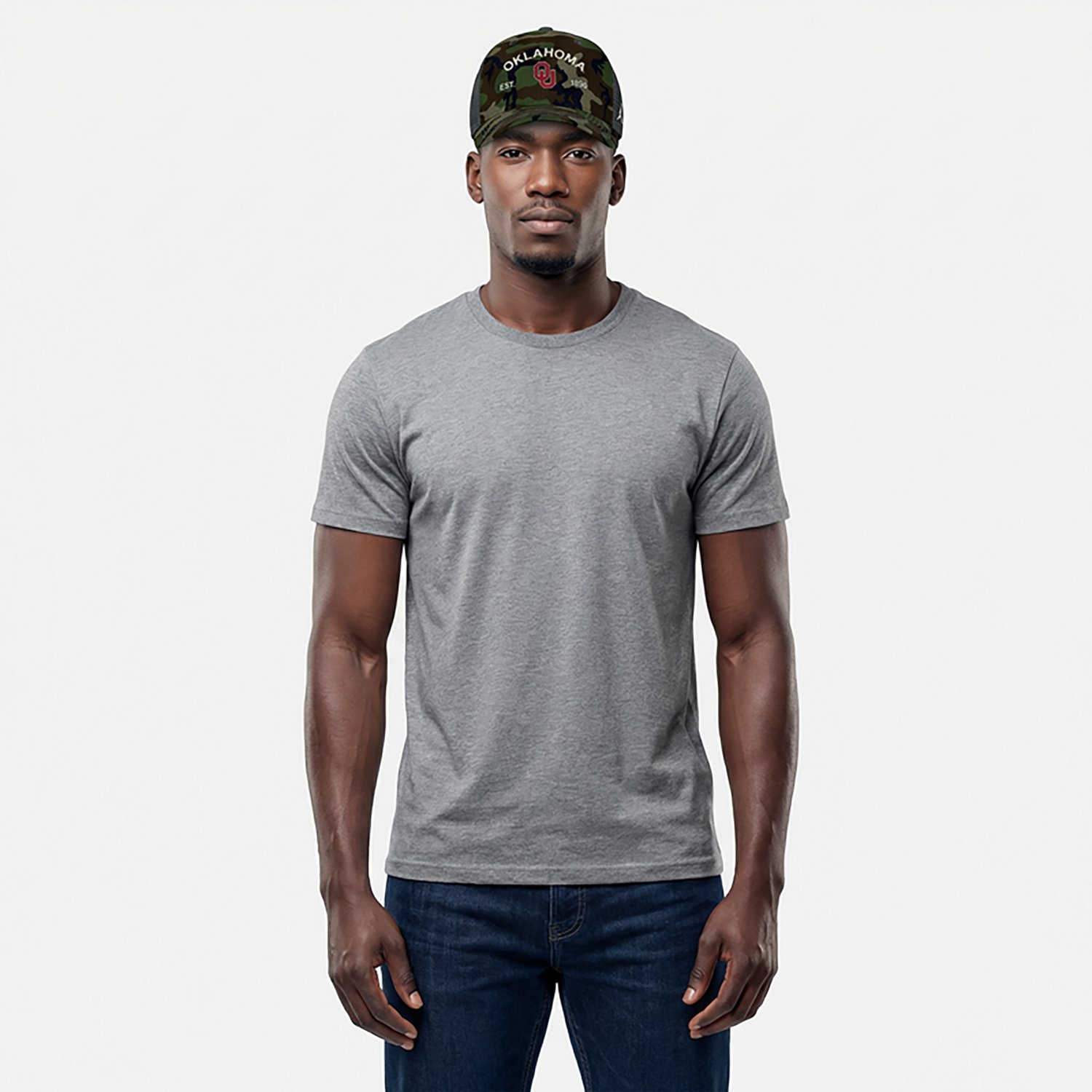 Jordan Men's Oklahoma Military Appreciation Rise Structured Trucker Cap - view number 2