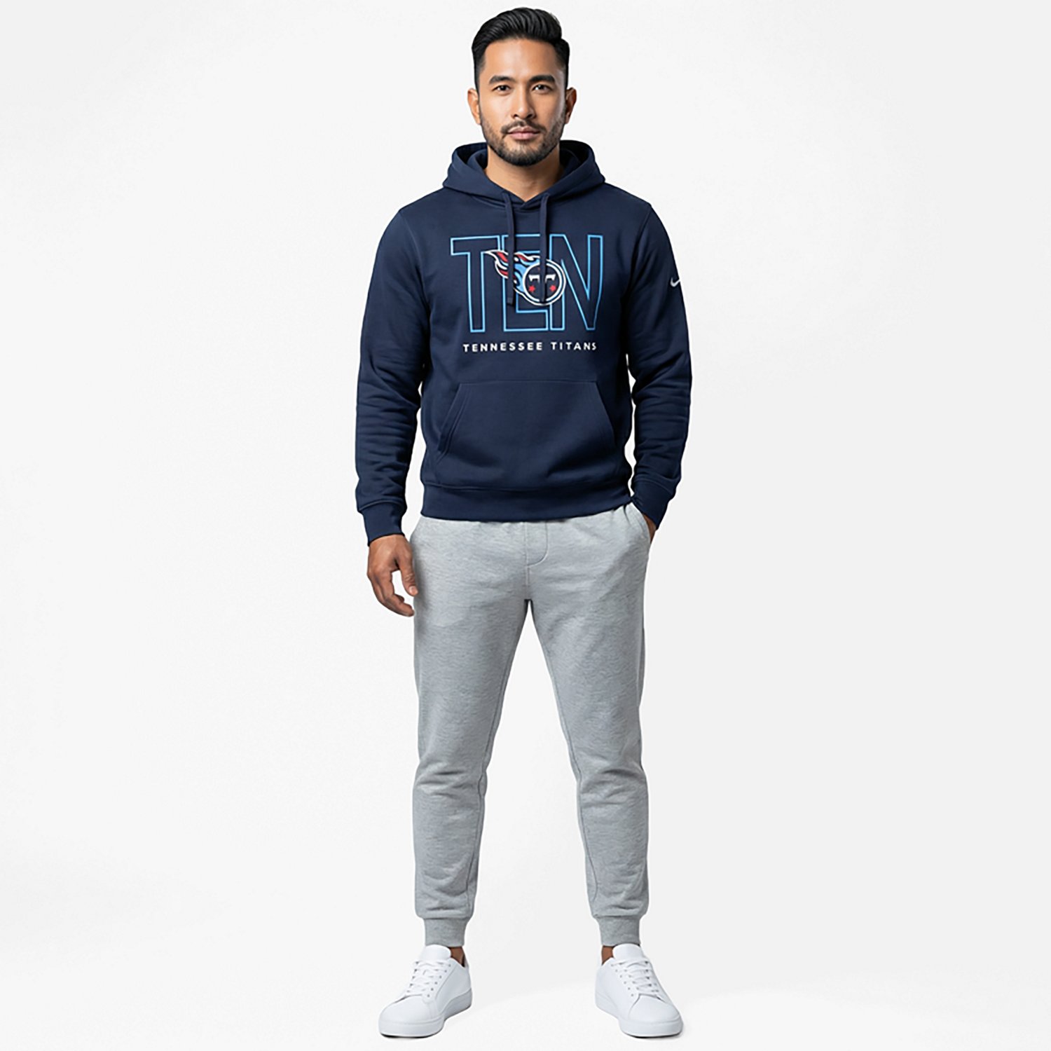 Nike Men's Titans Club Long Sleeve Pullover Hoodie - view number 2
