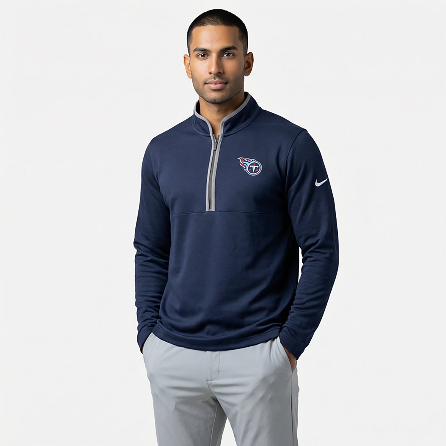 Nike Men's Titans Victory Long Sleeve 1/2 Zip - view number 2