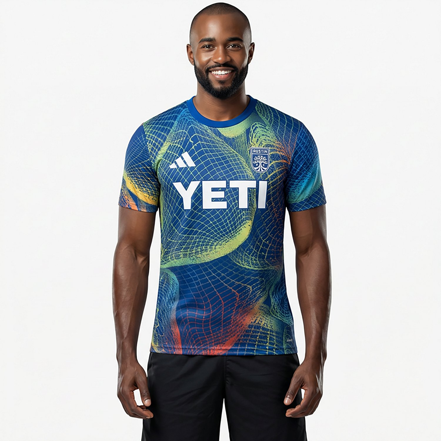 adidas Men's Austin FC United We Play Preshi T-shirt - view number 2