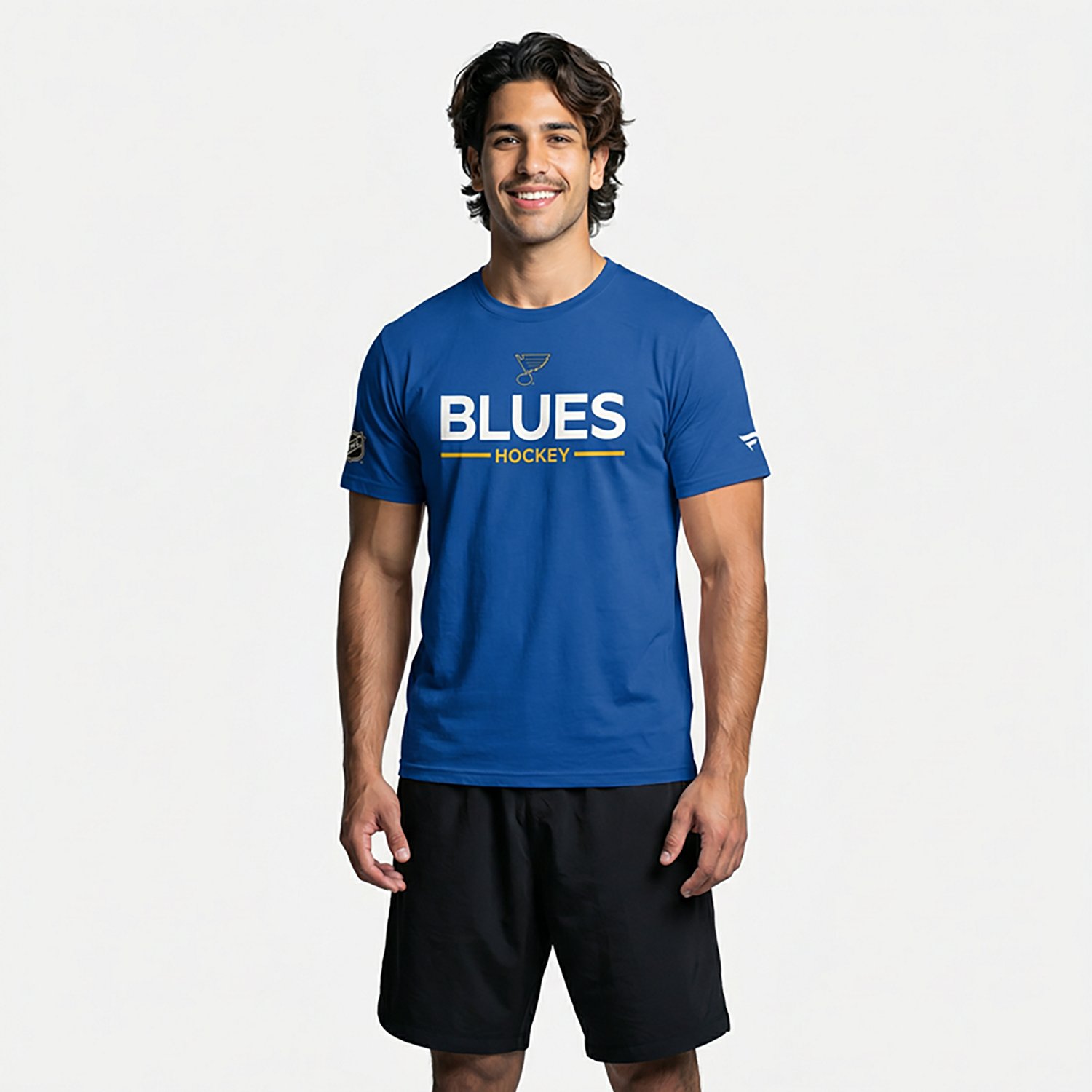 Fanatics Men's Blues Authentic Pro Primary T-shirt - view number 2