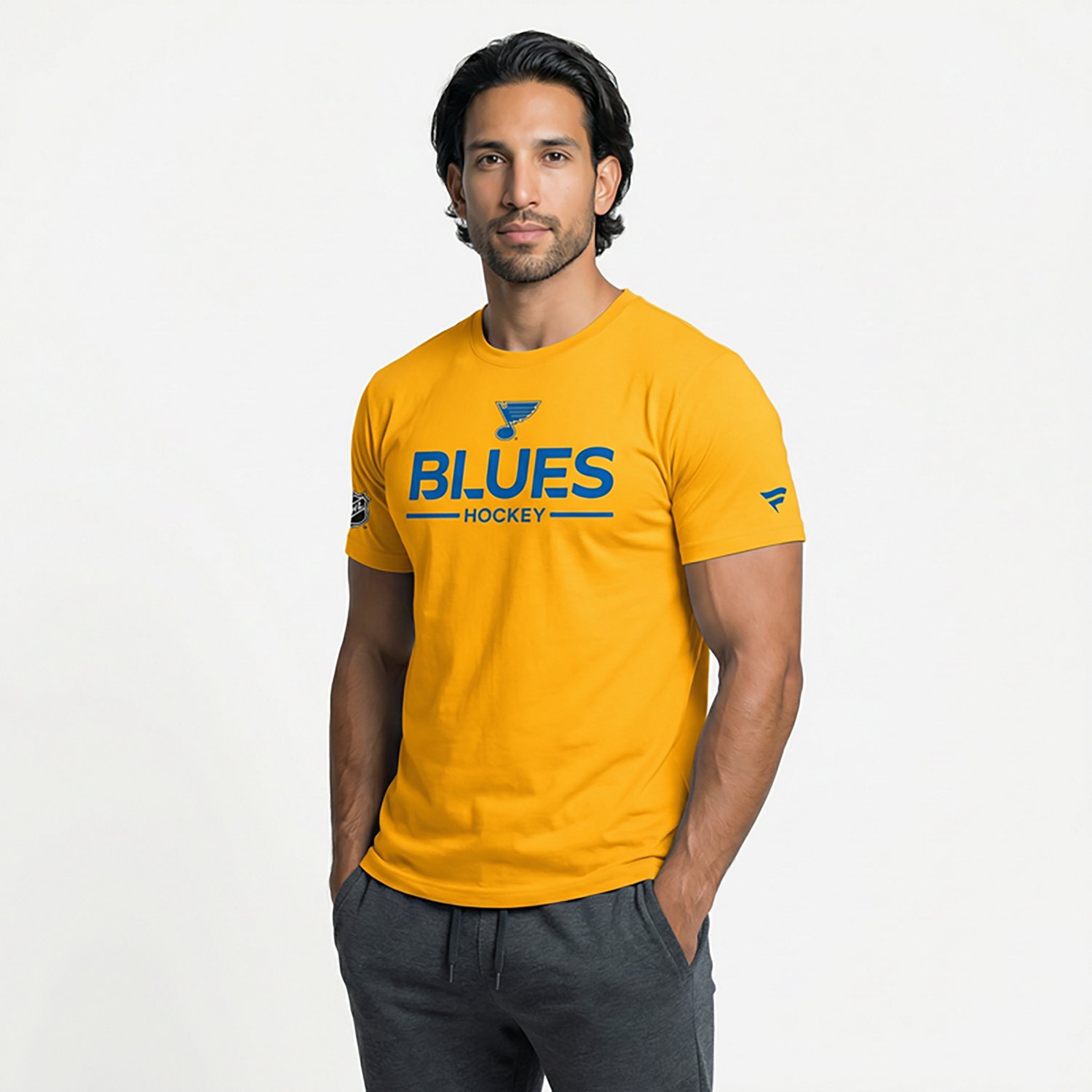 Fanatics Men's Blues Authentic Pro Primary T-shirt - view number 2