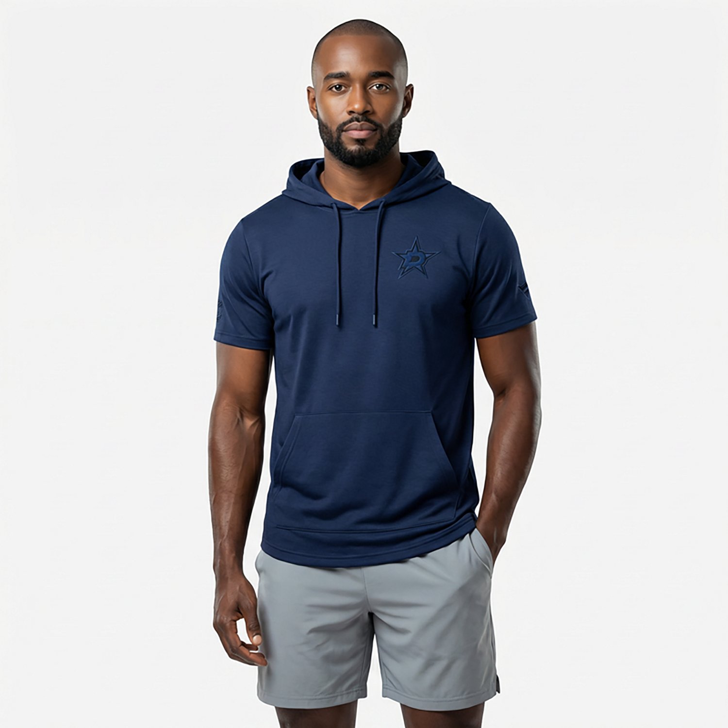 Fanatics Men's Stars Authentic Pro Road Lightweight Short Sleeve Pullover Hoodie - view number 2