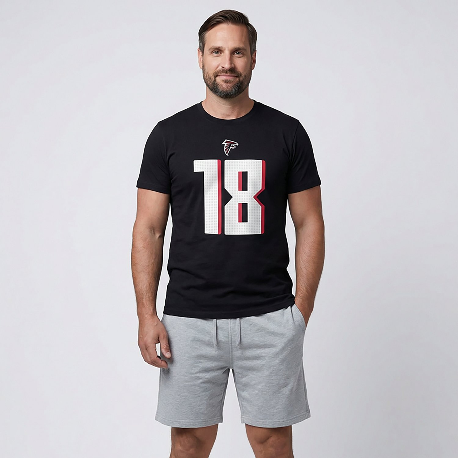 Nike Men's Falcons Kirk Cousins Inline Player Name & Number T-shirt - view number 2