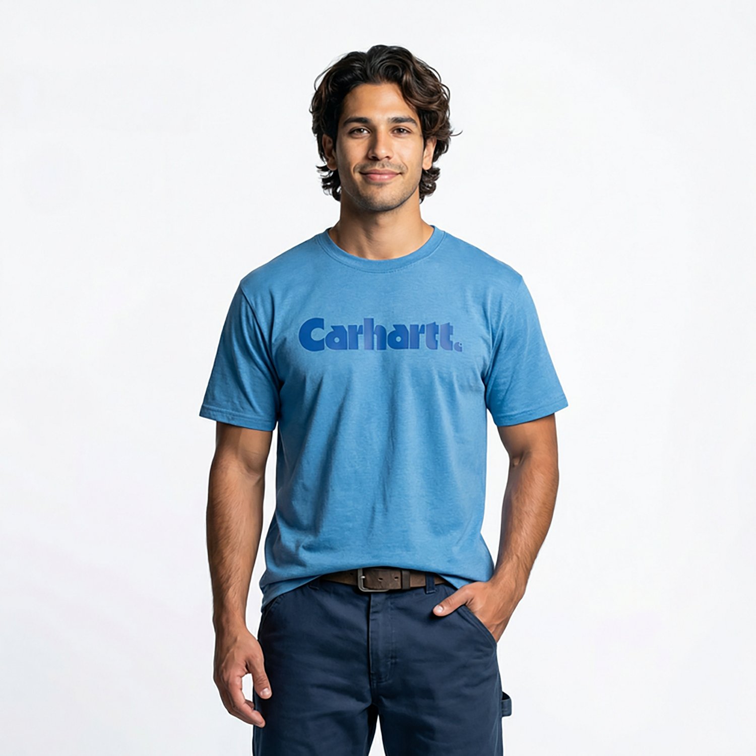 Carhartt Men's Relaxed Fit Lightweight Short Sleeve Logo Graphic T-shirt - view number 2