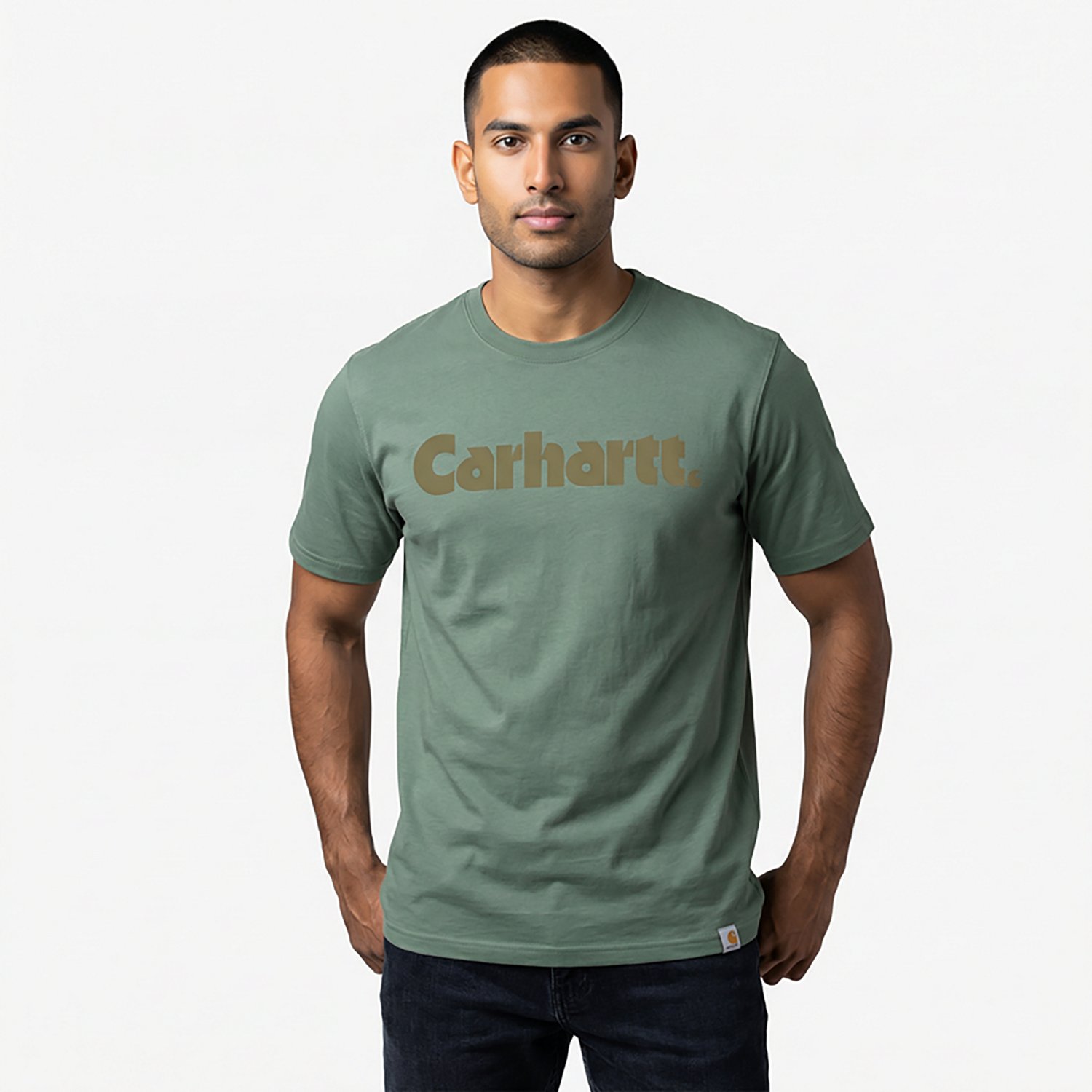 Carhartt Men's Relaxed Fit Lightweight Short Sleeve Logo Graphic T-shirt - view number 2