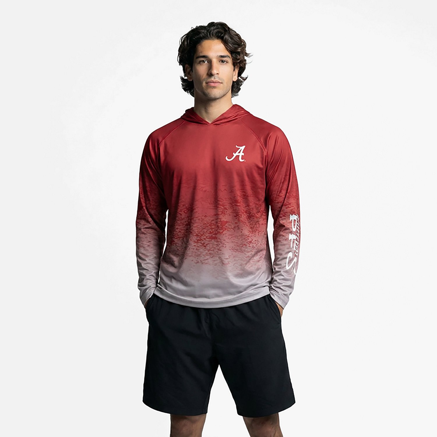 Columbia Sportswear Men's Alabama Crimson Tide Collegiate PFG Super Terminal Tackle Hoodie - view number 2