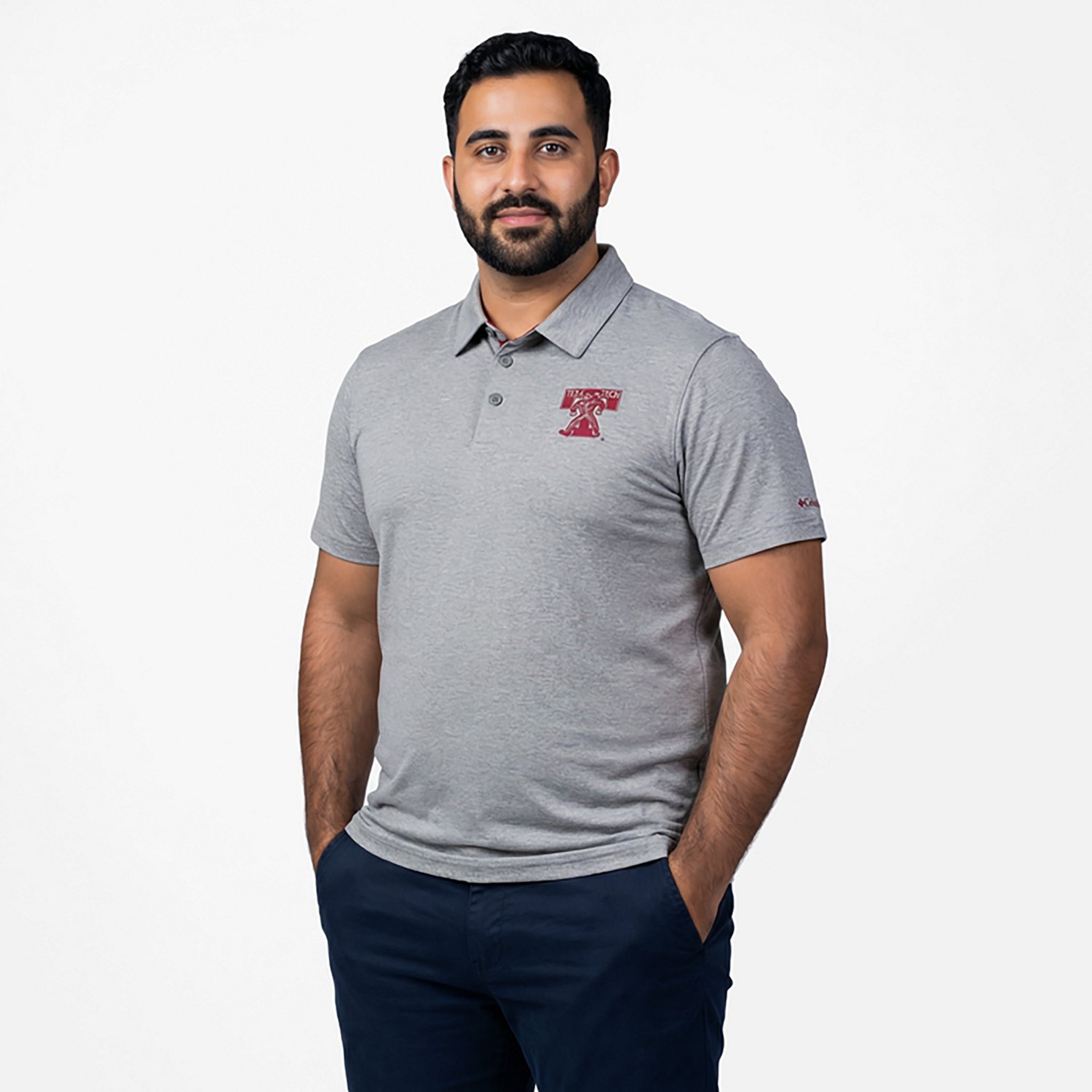 Columbia Sportswear Men's Texas A&M CLG Vault Tech Trail Polo Shirt - view number 2