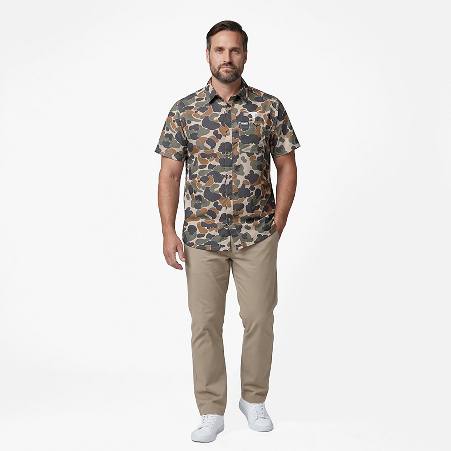 Columbia Sportswear Men's University of Texas CLG Super Slack Tide Button-Up Shirt - view number 5