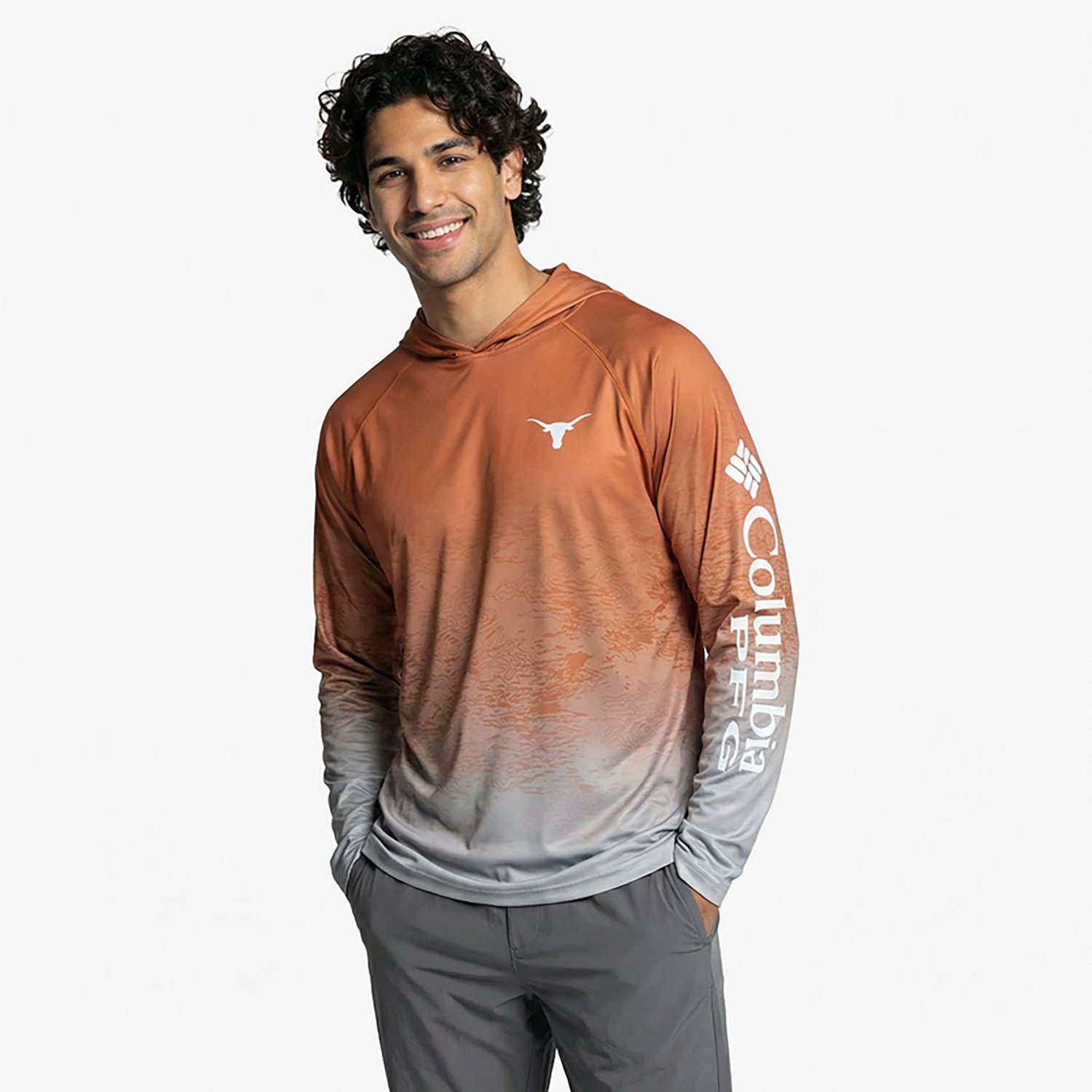 Columbia Sportswear Men's Texas Longhorns Collegiate PFG Super Terminal Tackle™ Hoodie - view number 2