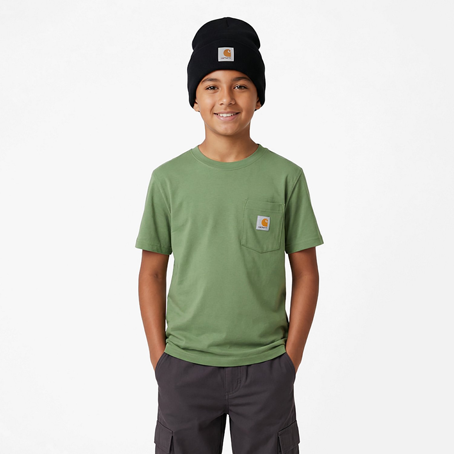 Carhartt Kids' Rubber Tonal Patch Knit Beanie - view number 2