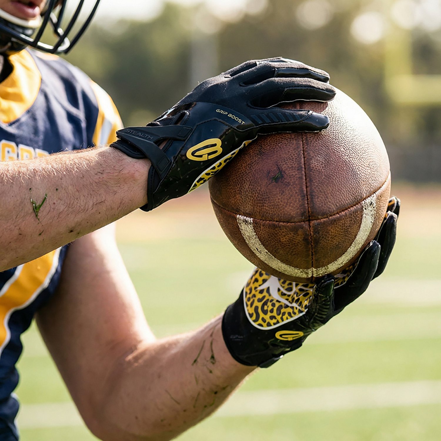 Grip Boost Adults' Stealth 6.0 Boost+ Peace Football Gloves - view number 2
