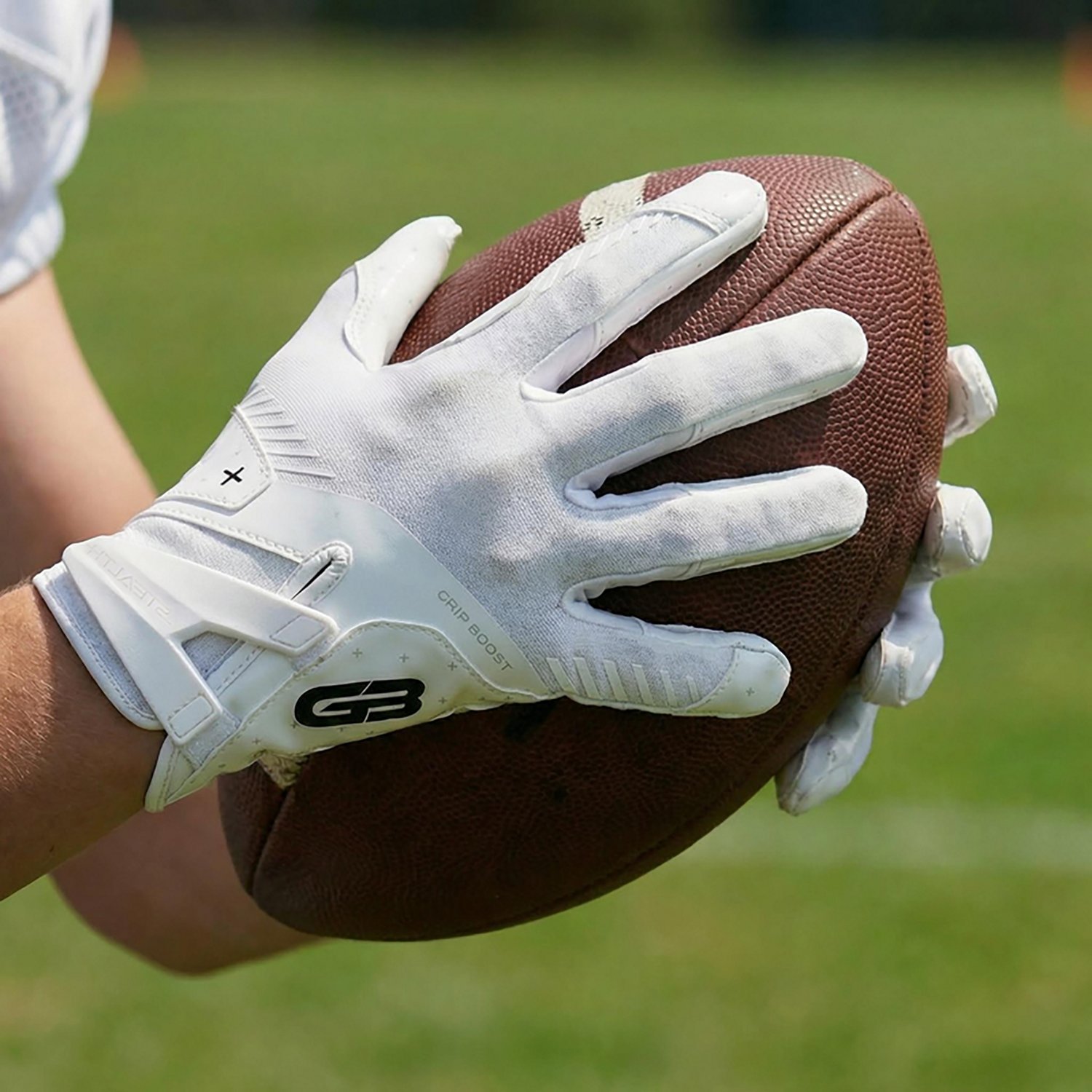 Grip Boost Youth Stealth 6.0 Boost+ Solid Chrome Football Gloves                                                                 - view number 3