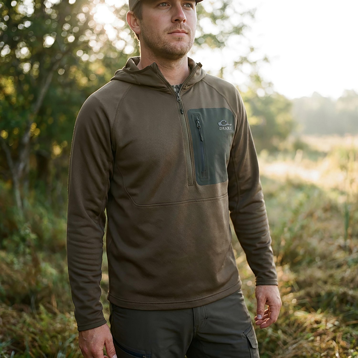 Drake Men's EST Performance 1/2 Zip Hoodie - view number 5