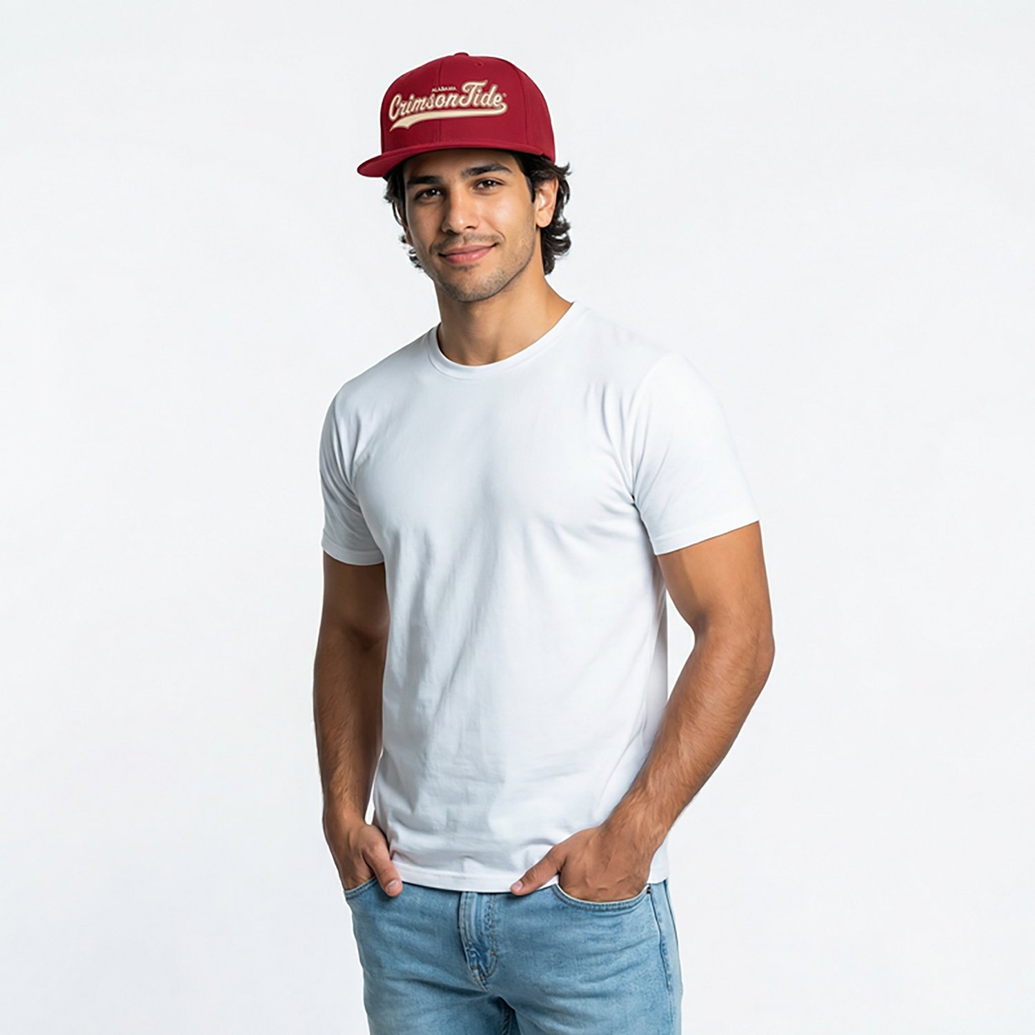 Mitchell & Ness Adults' Alabama Crimson Tide Tailsweep PC Snapback Cap                                                           - view number 2