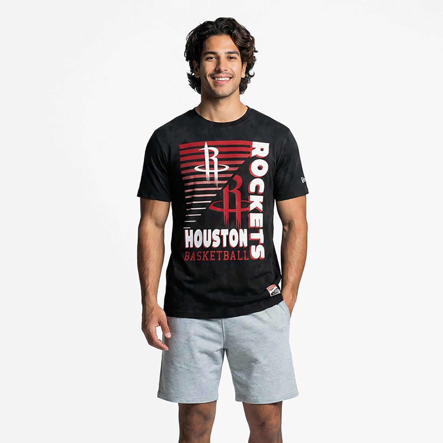 New Era Men's Rockets Enzyme Washed T-shirt - view number 2