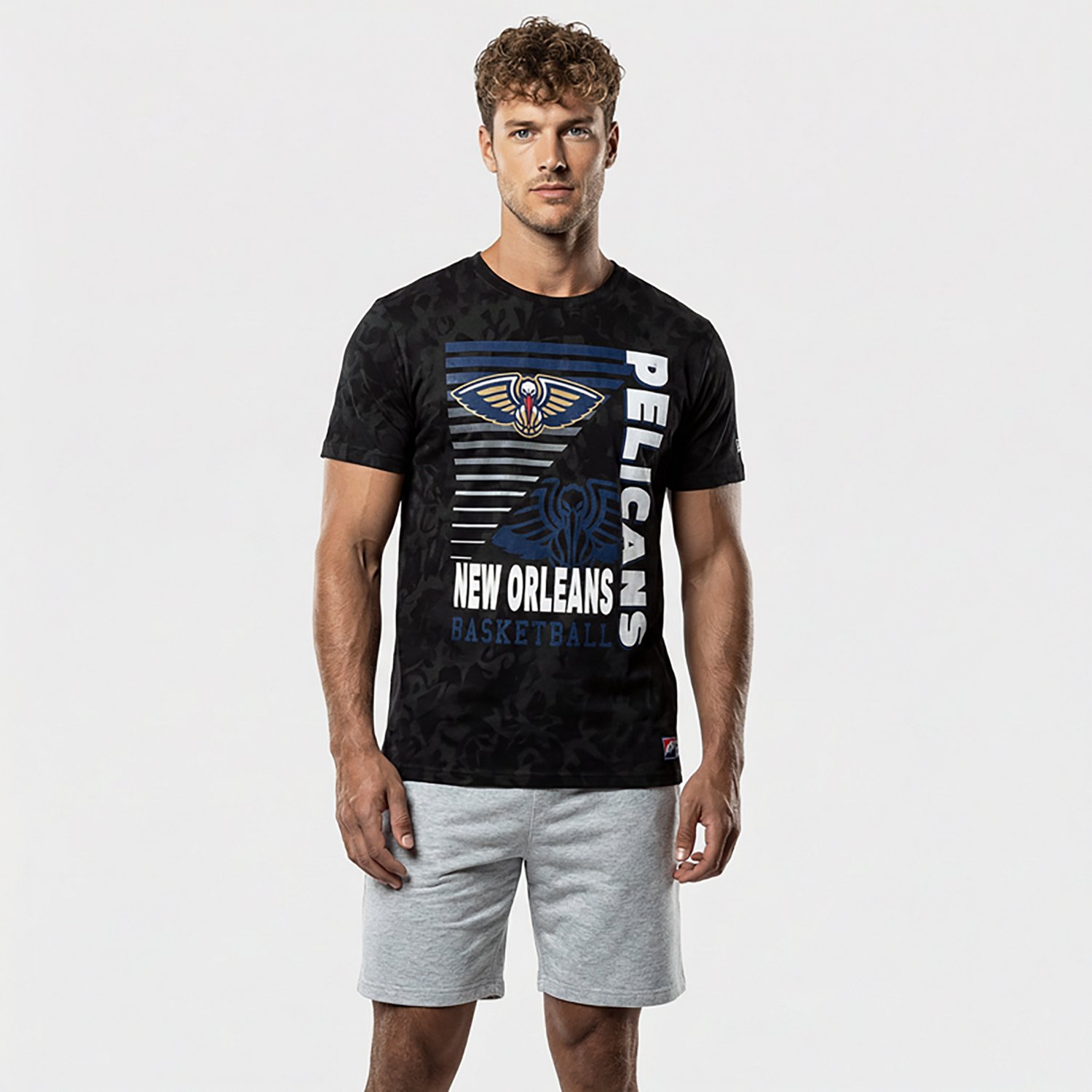 New Era Men's Pelicans Enzyme Washed T-shirt - view number 2