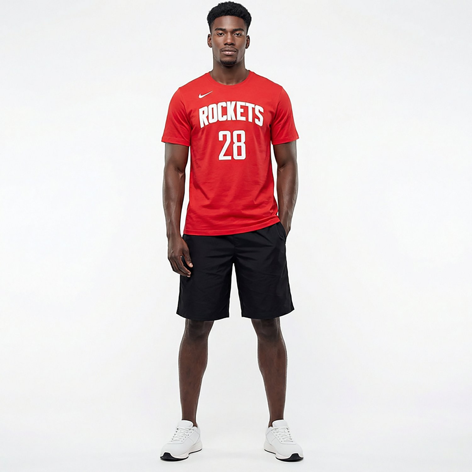 Nike Men's Houston Rockets Essential Icon N&N Sengun Short Sleeve T-shirt