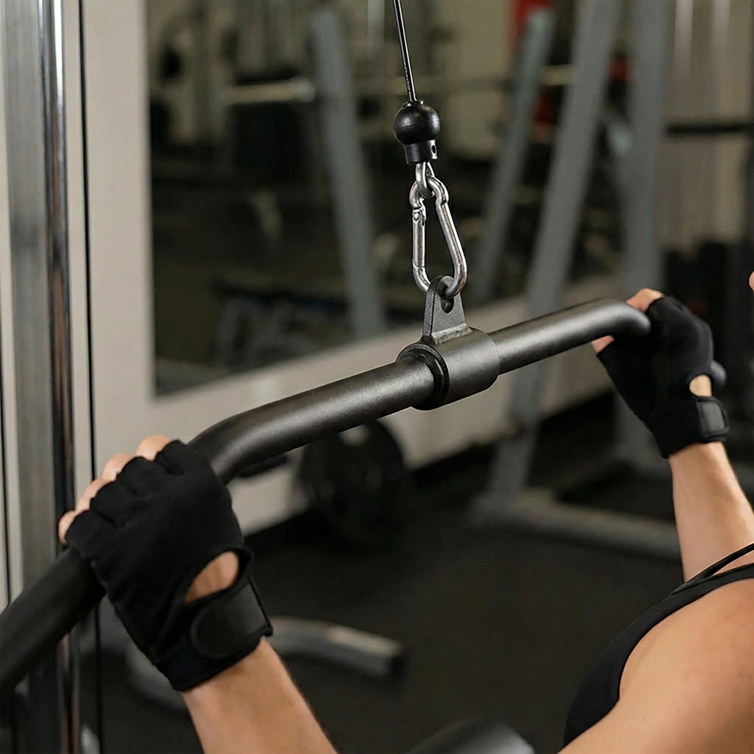 Sunny Health & Fitness Premium Steel Lat Pull-Down Bar Cable Attachment - view number 8