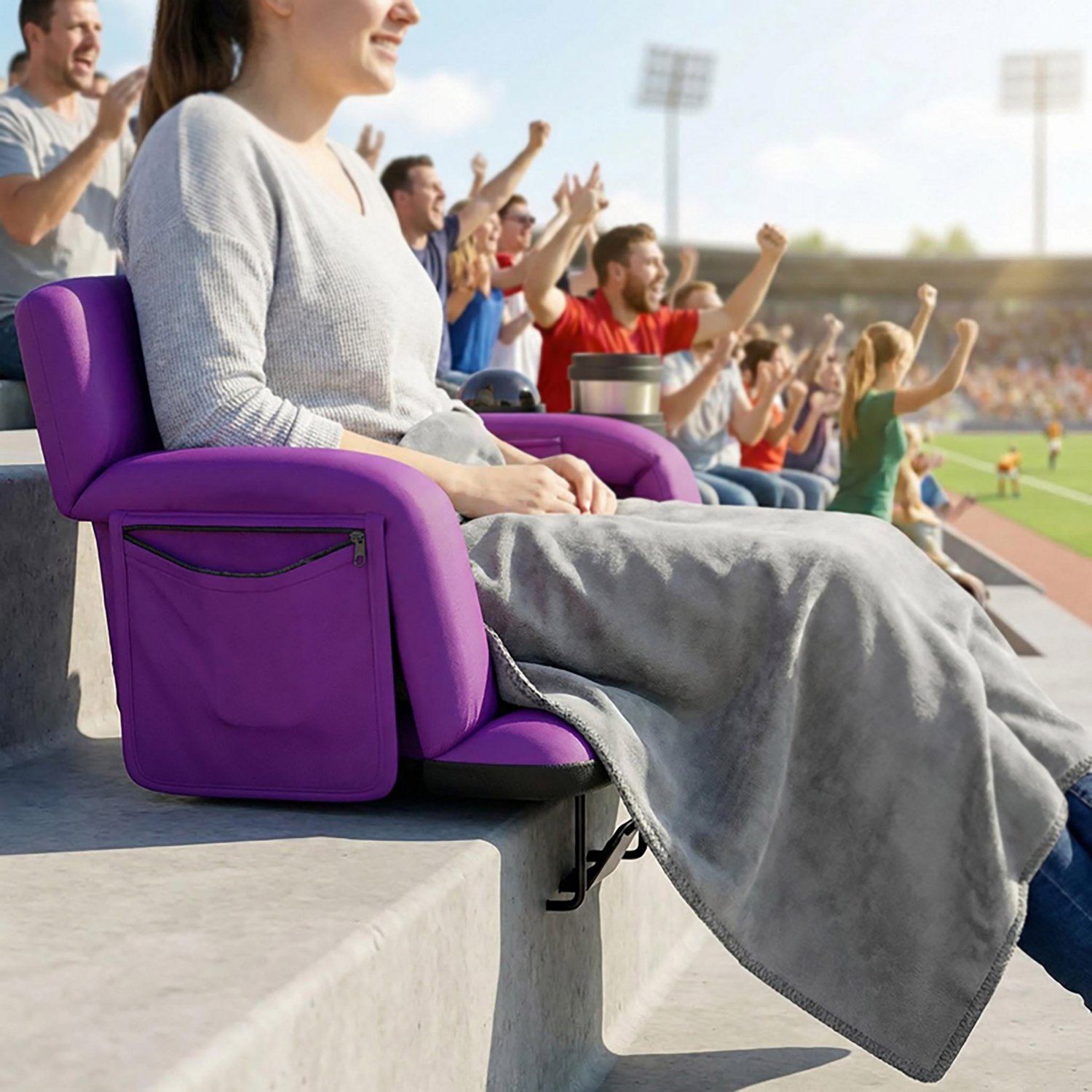 Alpcour Premium Reclining Extra Wide Stadium Seat - view number 8