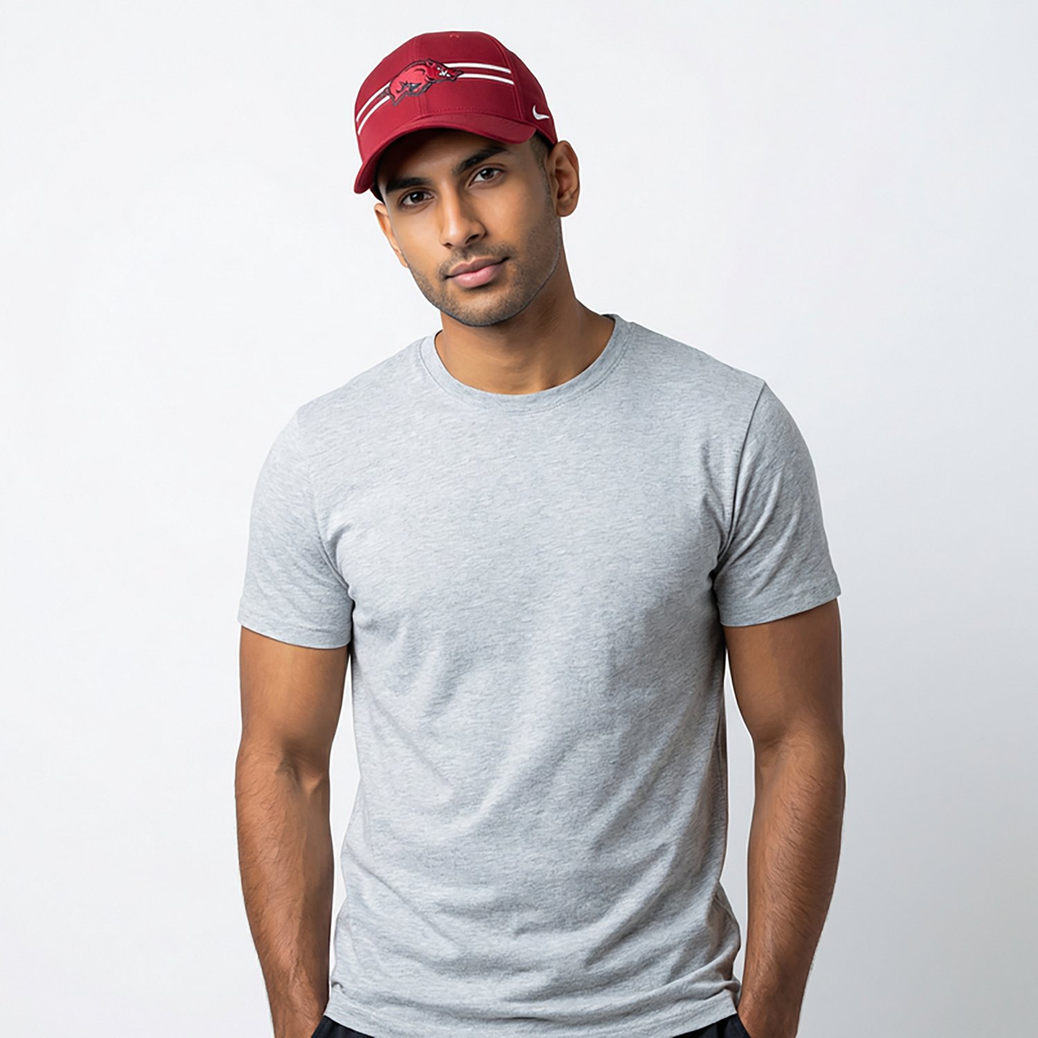 Nike Men's Arkansas Stripe Mascot Club Cap - view number 2