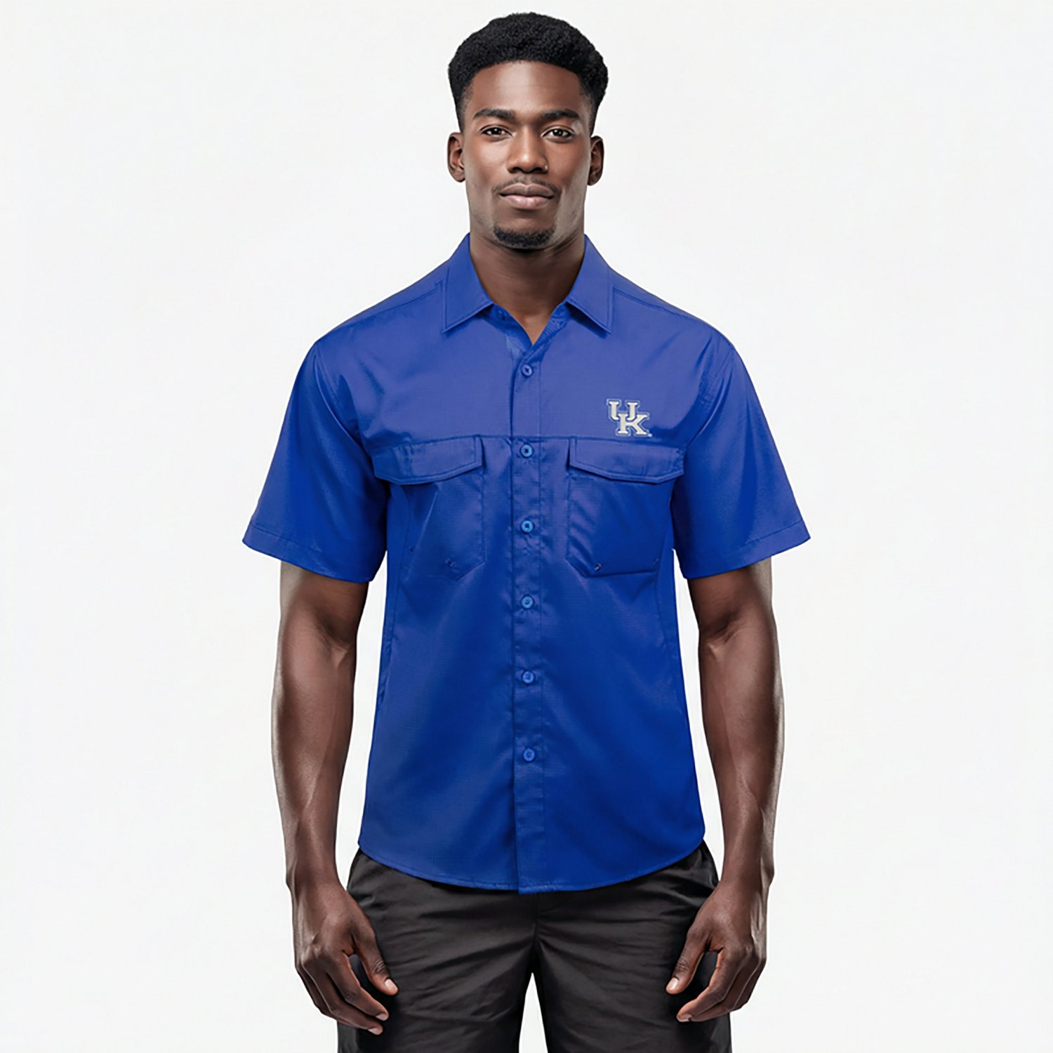 Antigua Men's Kentucky Wildcats Game Day Fishing Shirt - view number 2