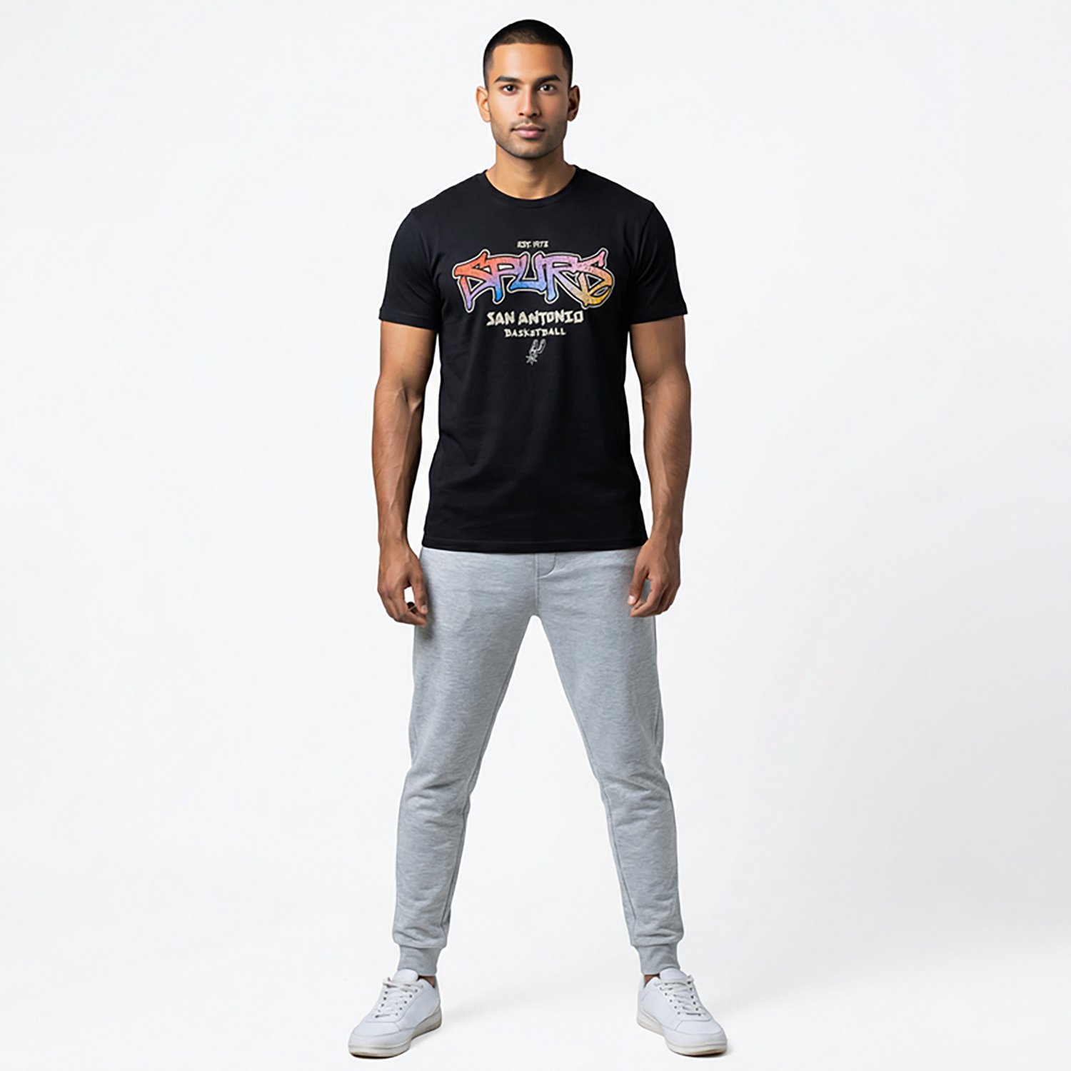 The Wild Collective Men's San Antonio Spurs Streetwear F&B T-shirt