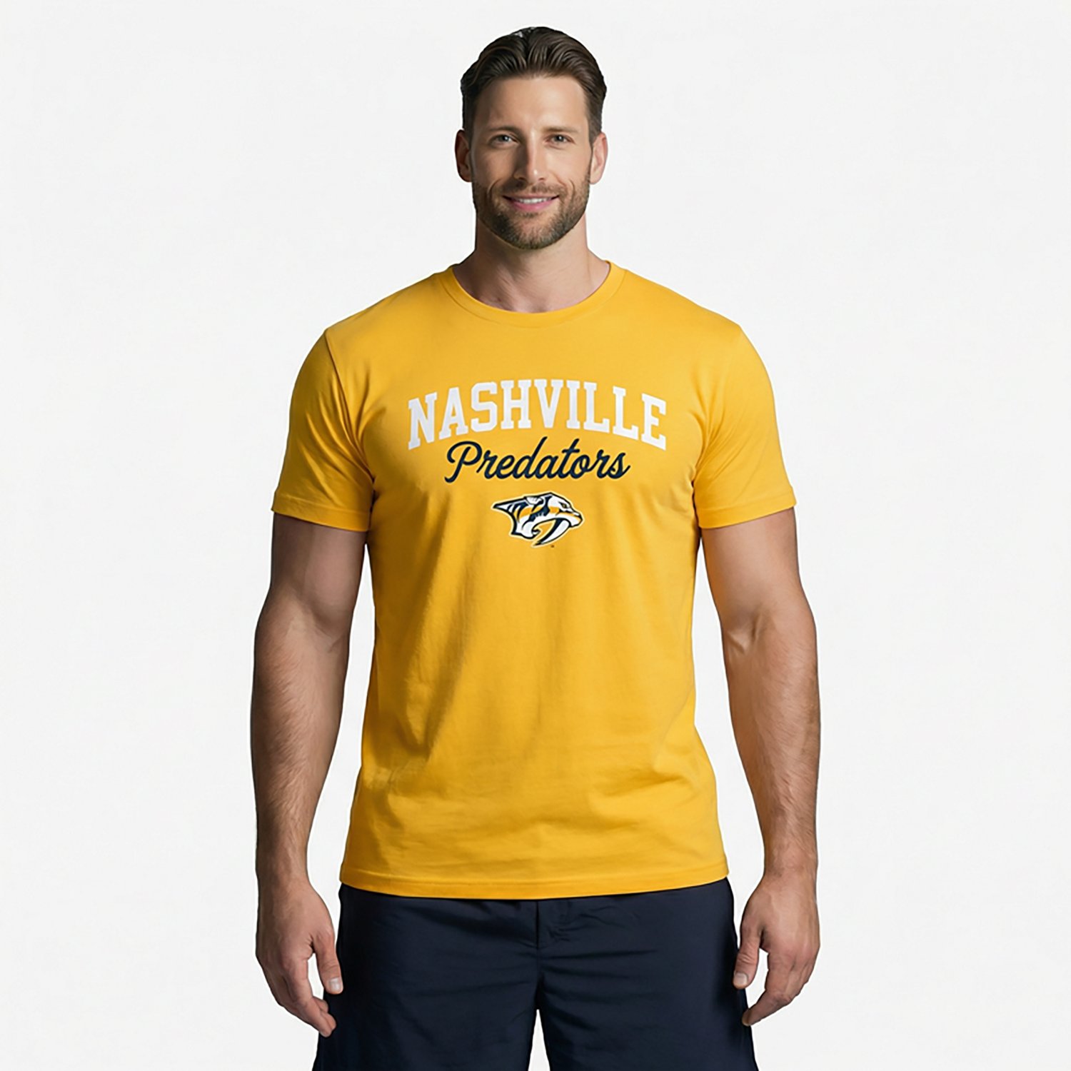 Fanatics Men's Nashville Predators Trip Legacy Cotton Short Sleeve T-shirt - view number 2