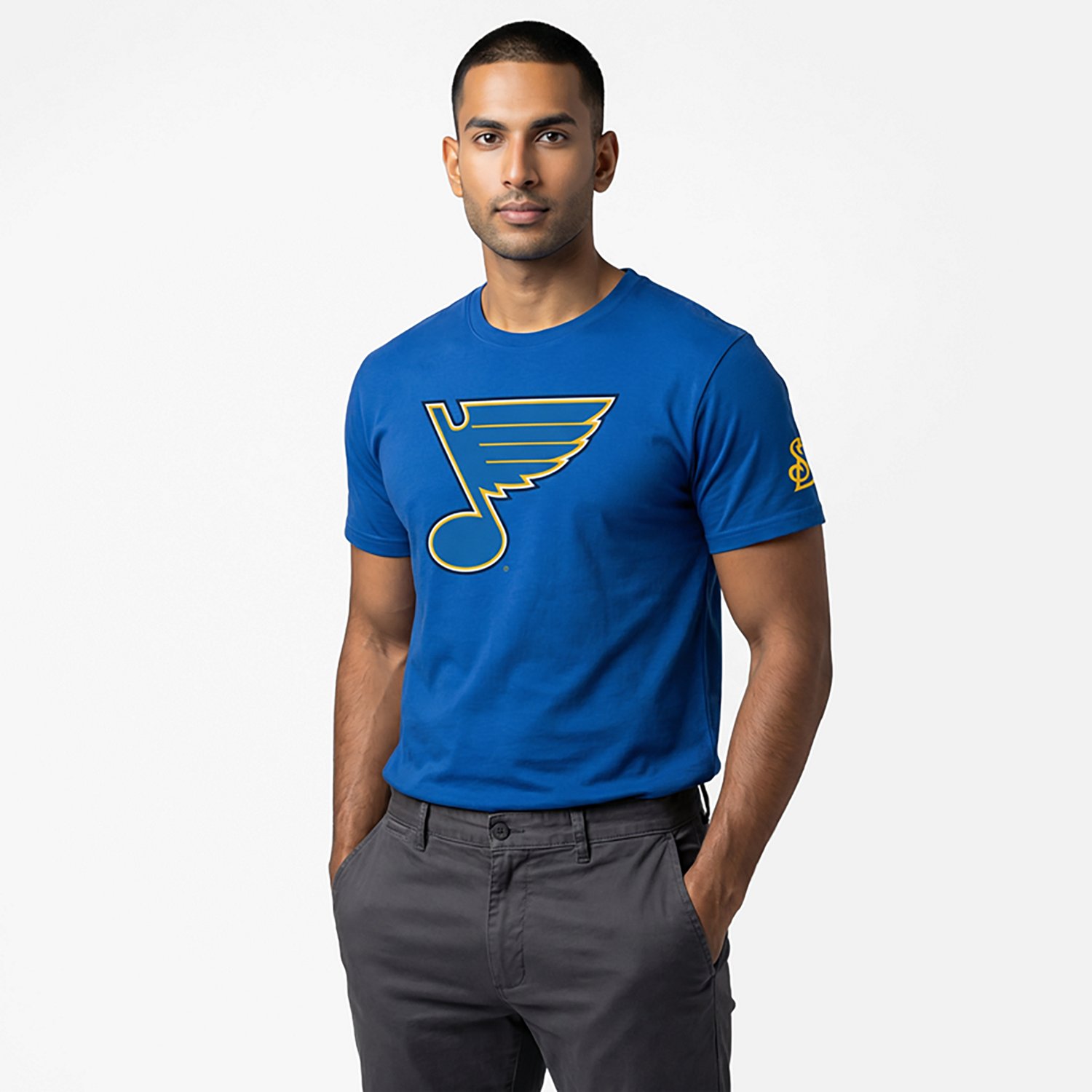 Fanatics Men's St. Louis Blues Hat Trick Legacy Cotton Short Sleeve T-shirt - view number 2