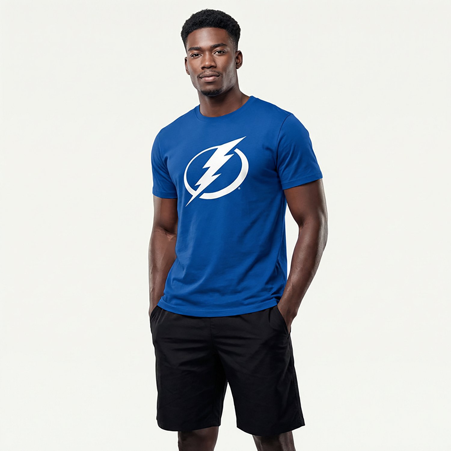 Fanatics Men's Tampa Bay Lightning Hat Trick Legacy Cotton Short Sleeve T-shirt - view number 2