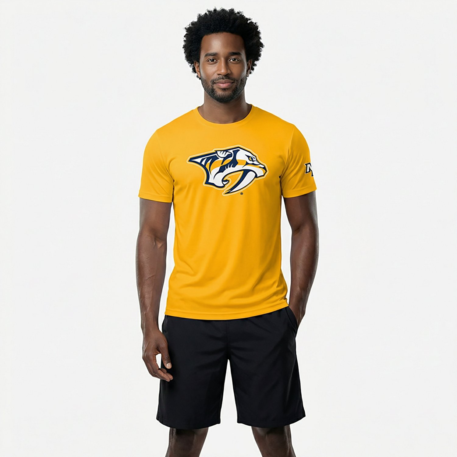 Fanatics Men's Nashville Predators Hat Trick Legacy Cotton Short Sleeve T-shirt - view number 2