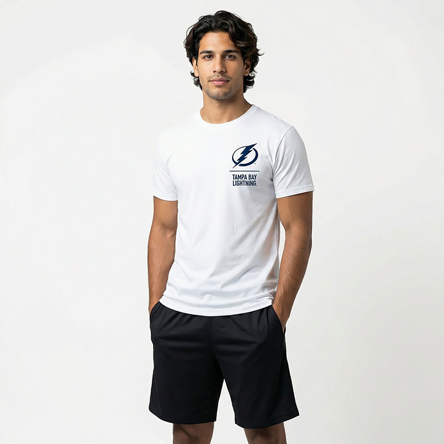 Fanatics Men's Tampa Bay Lightning Crash the Net Legacy Cotton Short Sleeve T-shirt - view number 2