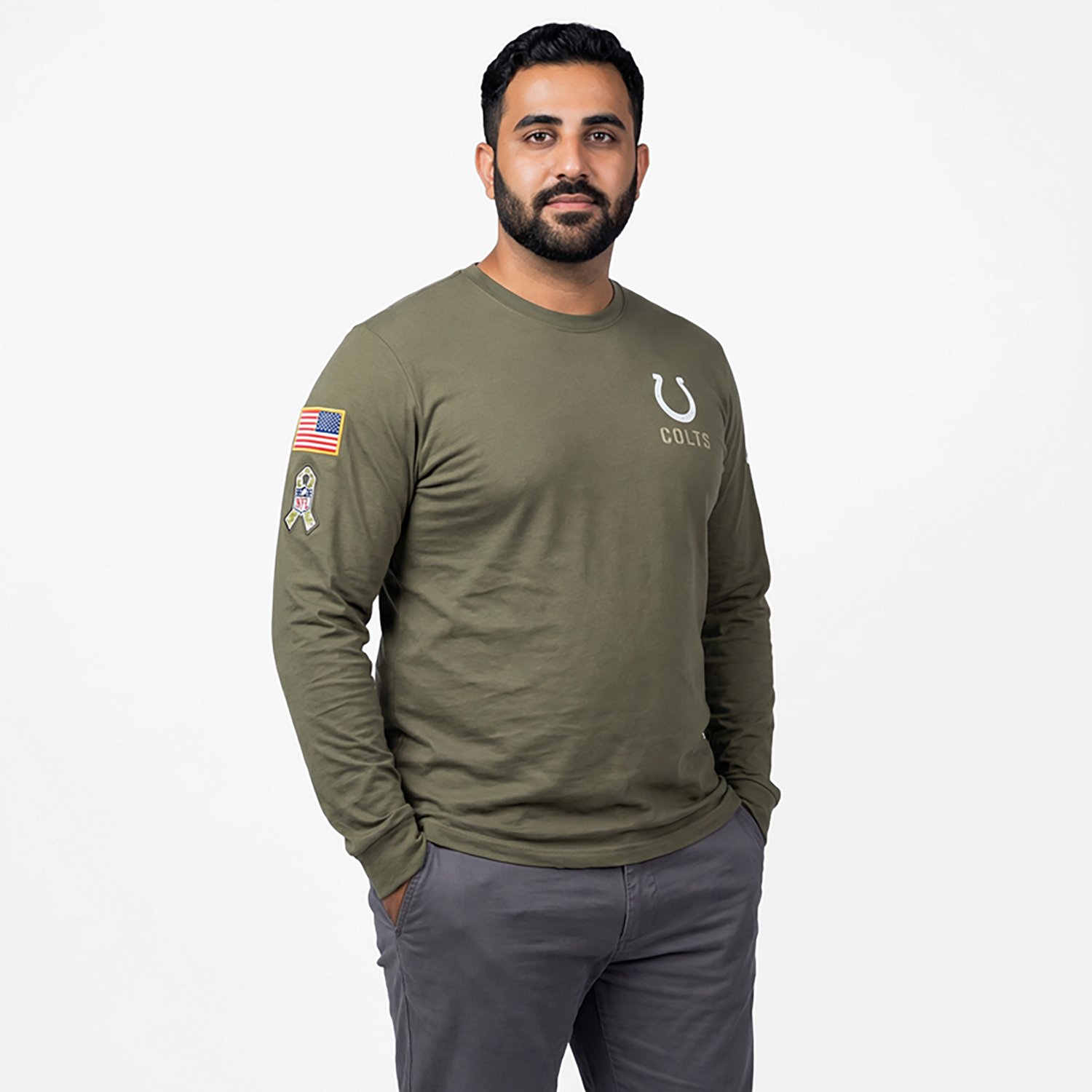 Nike Men's Colts Salute to Service Long Sleeve T-shirt - view number 2