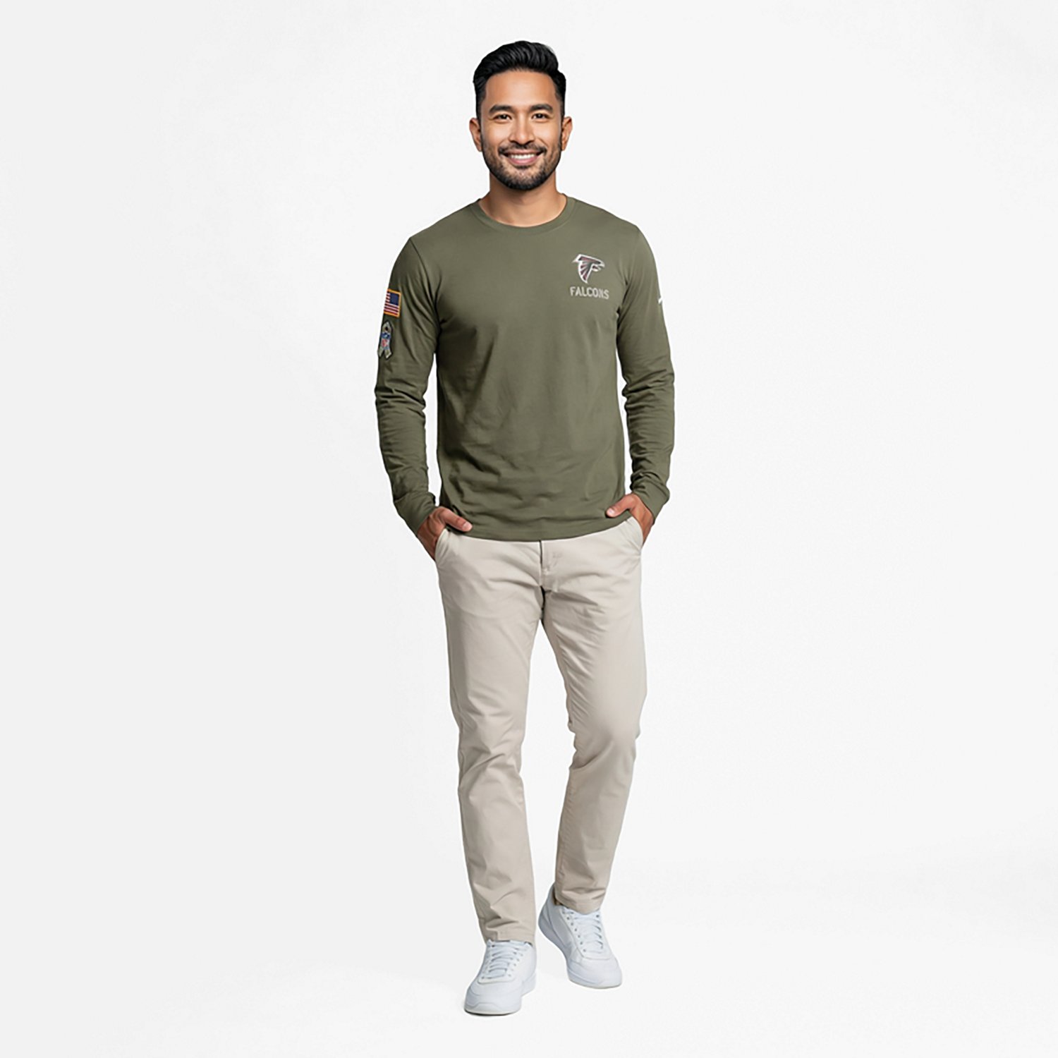 Nike Men's Falcons Salute to Service Long Sleeve T-shirt - view number 2