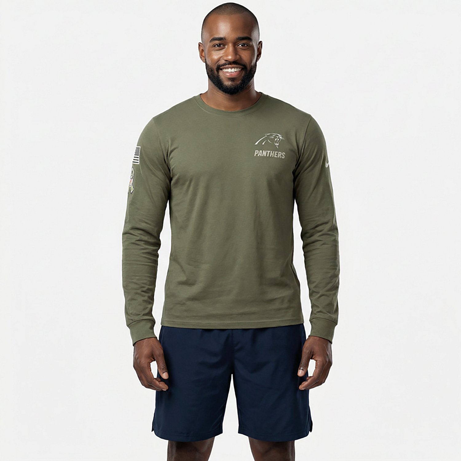 Nike Men's Panthers Salute to Service Long Sleeve T-shirt - view number 2