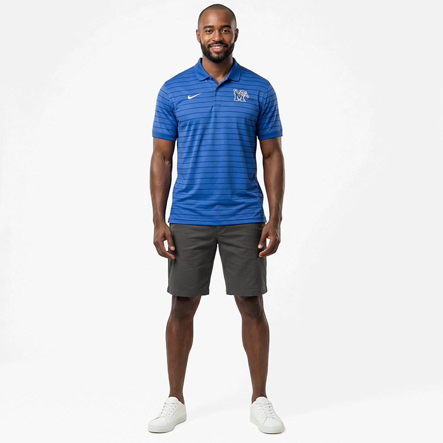 Nike Men's University of Memphis Tigers Victory Stripe Polo Shirt
