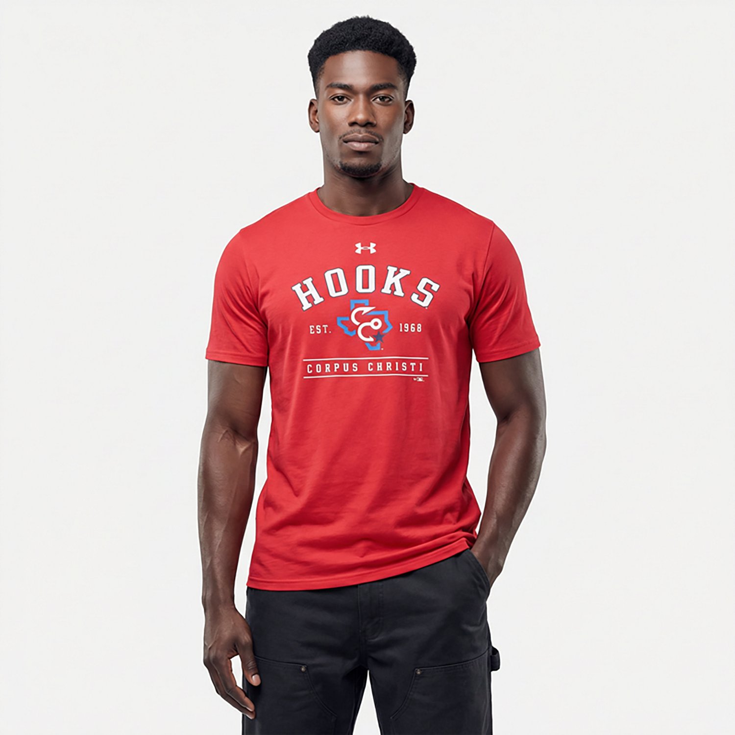 Under Armour Men's Hooks Pine Tar Performance T-shirt - view number 2
